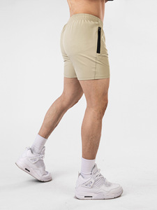 Pantalones Cortos Deportivos Talla Europea de Verano de Secado Rápido 95% Poliéster 5% Elastano con Bolsillo Lateral para Maratón, Gimnasio, Running y Fitness para Hombre - Product Image 3