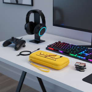 Estuche para <span class=keywords><strong>Nintendo</strong></span> <span class=keywords><strong>Switch</strong></span> OLED, Funda <span class=keywords><strong>de</strong></span> Transporte Portátil con Carcasa Rígida, Ranuras para Tarjetas <span class=keywords><strong>de</strong></span> Juego, Almacenamiento para <span class=keywords><strong>Cargador</strong></span> - Product Image 5