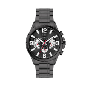 Montre Horizon avec bracelet en métal, mouvement à quartz, design structuré audacieux, idéale pour un usage quotidien, professionnel et festif. - Product Image 5