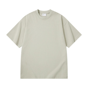 T-shirt Unisexe Tricoté Surdimensionné 100% Coton 300 g/m² Anti-boulochage Délavé à l'Acide Vintage Impression DTG Personnalisée Grammage Lourd Vente en Gros - Product Image 5