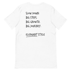 T-shirt brodé en coton Think Ocean Elephant Aspirations - Product Image 3