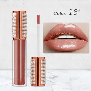 Lip gloss Großhändler erstellen benutzer definierte Logo Lippenstift kein Logo Glitter Shimer nackten Samt langlebigen matten flüssigen Lippenstift