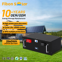 Paket Baterai Lithium Ion BMS Multi Proteksi 25.6V 100Ah 2560Wh Kapasitas Besar Baterai Lifepo4 3000 Siklus