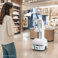 Robot Mobile Kolaboratif Nova2kg AGV Dengan Lengan 6 Axis Untuk Layanan Ritel Cerdas Dan Otomatisasi Pengalaman Pelanggan