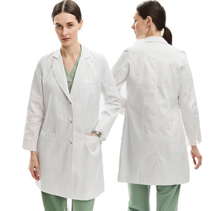 Blouse de laboratoire blanche élégante pour femmes vêtements chirurgicaux d'hôpital réutilisables respirants résistants à la chaleur XL brodés OEM - Product Image 5