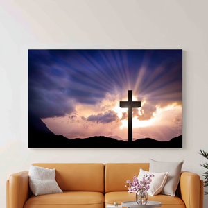 Resurrección Sagrada: Lienzo Impreso para Decoración Espiritual del Hogar, Lienzo Enrollado - Product Image 2