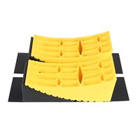 Blocs de nivellement pour changement de pneus Workercare GT-17PS4 HDPE 4 pouces de hauteur pour camping-car, caravane, remorque