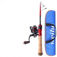 WH800 Spinnrolle B1 Baitcasting-Rollen-Set Köder Mikro-Kreaturen Soft Stream Soft Tone Action 1,68m Zusammengeklappt Länge
