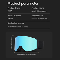 Masque de ski avec monture PC OTG, lunettes de snowboard magnétiques, verres polarisés anti-buée, équipement de sécurité pour sports de neige, logo personnalisé