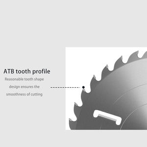 TCT endüstriyel sınıf 305*2.1*2.8*36T * 40H + 4 dairesel testere bıçağı Ripping ahşap-yüksek frekans lazer ve sıcak basın ile kaynaklı - Product Image 2