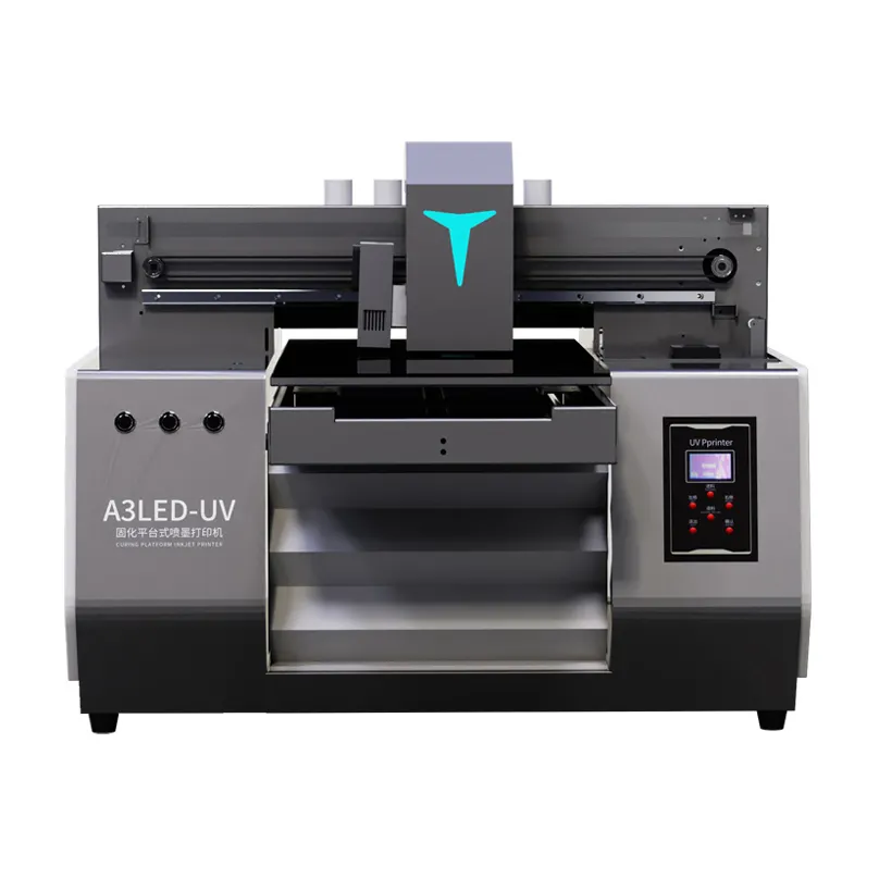 Multifunktionale A2 A3 A4 Größe UV-DDF-Druckermaschine Schlussartikel 3d-Aufkleber zur Auswahl 3 Stück XP600-Druckerkopf