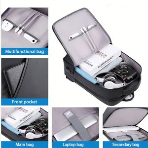 Manufacturer School Custom Outdoor University <b>Canvas</b> Conference Smart Waterproof Bagpack Travel <b>Back</b> <b>Pack</b> Laptop Bag Backpacks - Product Image 2