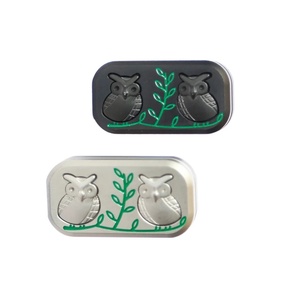 Bouton coulissant en alliage en forme de hibou personnalisé, anti-stress, jouet de bureau en métal EDC pour adultes, enfants, garçons, filles, cadeaux - Product Image 2