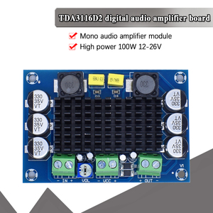 XH-M542 TPA3116D2 <span class=keywords><strong>Mono</strong></span> 100Wเครื่องขยายเสียงดิจิตอลระบบเสียงดิจิตอลDIYไฮไฟแอมป์โมดูล 12-26V DC - Product Image 5