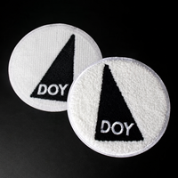 Vente en gros de patchs brodés en chenille personnalisés avec logo d'animaux mignons pour uniformes