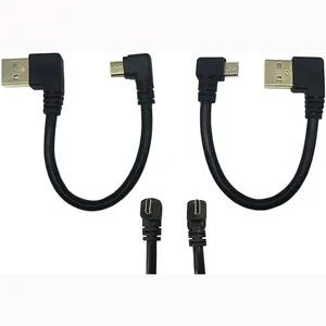 90 Degree Right Angled Micro USB to Standard B Type Printer Scanner Hard Disk Cable