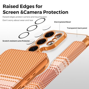 เคสโทรศัพท์หนัง PU ลายคาร์บอนไฟเบอร์แบบใหม่ สำหรับ Samsung S26 S24 S25 Ultra พร้อมช่องใส่บัตร ป้องกันการกระแทก - Product Image 3