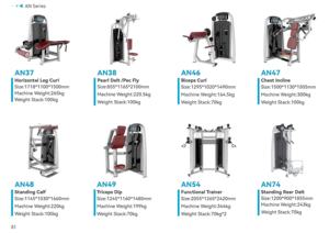 <span class=keywords><strong>Machine</strong></span> abdominale totale à charge par broche, équipement de fitness commercial pour salle de sport, personnalisable en usine GS-AN22 - Product Image 6