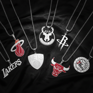 Colliers de championnat en gros Los Angels <span class=keywords><strong>Lakers</strong></span>&bulls, pendentifs de mode en titane, pendentifs d'équipe de basket-ball, logo en acier inoxydable - Product Image 1