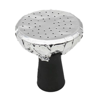 Feuilles de papier d'aluminium pour chicha LYFOIL, 140 mm, argentées, pré-coupées, forme ronde, pour utilisation avec chicha.