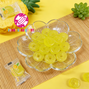Caramelle all'Ananas Dolci all'Ingrosso, Confezione Personalizzata, Gusto Frutta Tropicale, Caramelle Dure a Forma di Anello - Product Image 2