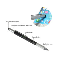 Stylo bille multifonctionnel professionnel en plastique 6 en 1 avec écran tactile pour impression UV, idéal pour les articles promotionnels en gros