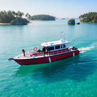 Bateau de lutte contre les incendies en aluminium Dookyu 13m, certifié CE, bateau de sauvetage à grande vitesse pour les services maritimes et fluviaux, vente directe d'usine