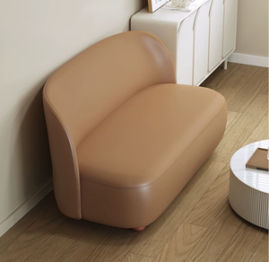Sofá Pequeño Minimalista para Sala de Estar Pequeña, Apartamento Pequeño, Casa de Alquiler Extremadamente Estrecha, Sofá Recto para Dos Personas - Product Image 1