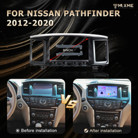 Set lengkap 9 inci kabel Audio Canbus untuk Nissan Pathfinder 2012-2020 Hitam Perak suku cadang otomotif bingkai layar besar Android Mobil