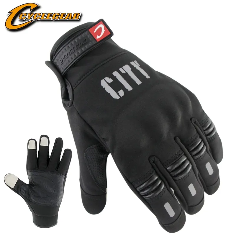 Upgrade City Motor Bike Full Finger Gloves Touch screen warme radfahren Guantes Cyclegear CG669