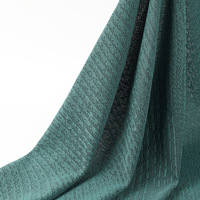 Tissu jacquard en spandex/polyester 190 GSM 66 pouces résistant à l'abrasion, maille géométrique abstraite tricotée pour vêtements de sport