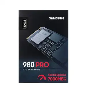 Orijinal Samsung 980 PRO M 2 PCIe Gen için 4.0 500G 1TB 2T NVMe dahili katı hal SSD sabit disk dizüstü bilgisayar için sunucu