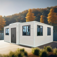 Conteneur pliable extensible polyvalent de 20 pieds abrite une application de villa polyvalente avec un matériau de panneau sandwich durable