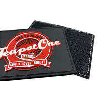 Patch en PVC caoutchouté 2D, logo personnalisé, patchs en silicone embossés pour vêtements