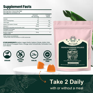 Meilleures ventes : Sachet de 60 bonbons gélifiés pour l'équilibre du pH, complément alimentaire, améliorant la densité osseuse, gélifiés premium pour l'équilibre féminin - Product Image 4