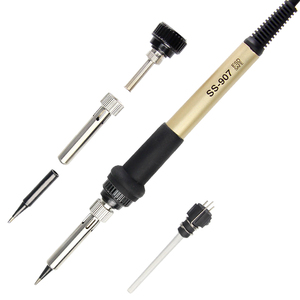 Có Thể Điều Chỉnh Nhiệt Độ Trạm Hàn <span class=keywords><strong>60W</strong></span> Nóng Yếu Tố Hàn Sắt Micro Hàn Trạm Sắt Hàn Trạm Kit - Product Image 3