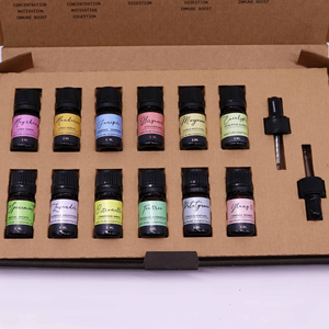 Ensemble de 12 huiles essentielles pures personnalisées avec étiquette privée, 5 ml, senteurs d'arbre à thé, emballage en boîte cadeau kraft, kit d'aromathérapie, OEM/ODM - Product Image 2