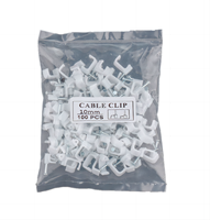 Clips de câble plat en nylon de bonne qualité taille 2.5MM ~ 19MM pinces de câble carrées blanches noires câble de clou