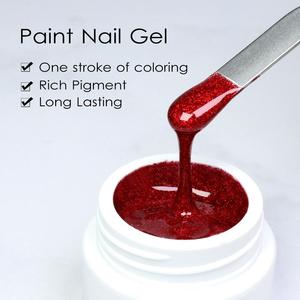 SAGALAGA venta al por mayor 3D Nail Art pintura Gel profesional diseño personalizado sólido tallado Nail Art polaco LED Uv Gel pintura producto 5g - Product Image 4