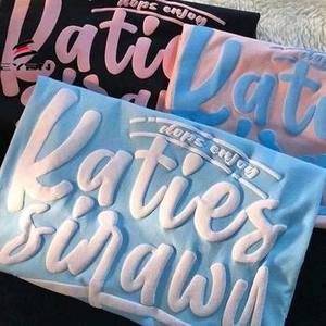 Camisetas de Alta Calidad 100% Algodón, Personalizadas con su Marca, Impresión 3D con Espuma, Logotipo, Unisex, Manga Corta, Tallas Grandes para Hombre - Product Image 1