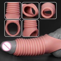 Manchon de pénis en silicone souple, manchon de pénis érotique long, extenseur de pénis, jouet sexuel pour hommes, plaisir LM-D826