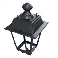Lampadaires de style colonial pour extérieur IP66, lanterne de parc, lumière de jardin classique à LED