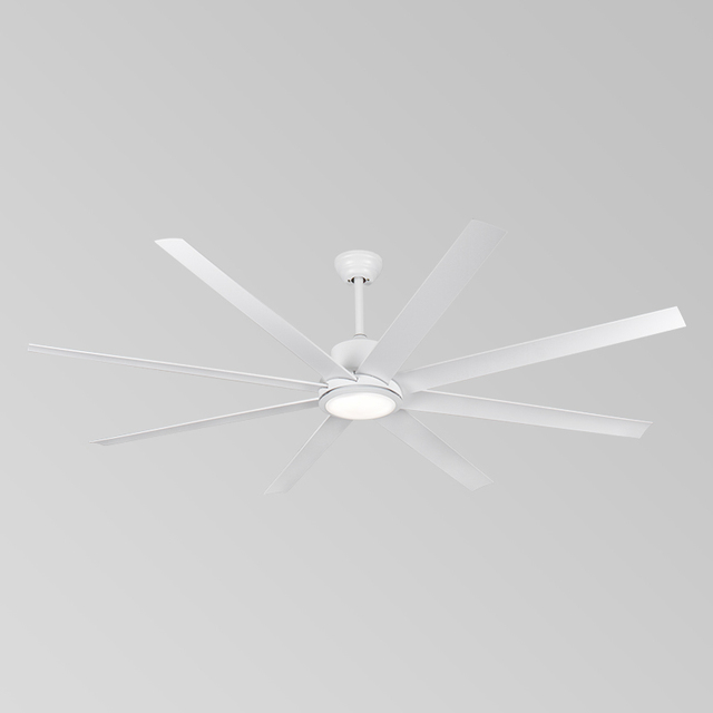 Modern Ceiling Fan Light 60 Inch DC Noiseless 8 Blade Reversible Motor Ceiling Fan With Light Remote Control