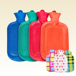 Borsa dell'acqua calda in gomma per terapia del freddo con impacco caldo per alleviare i piedi con copertura morbida per la vita borsa per l'acqua calda - Product Image 1