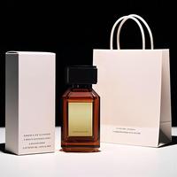 Bouteille de parfum de luxe de 30ml avec pulvérisateur à pompe à bouchon à vis en verre de haute qualité pour emballage et boîte de diffuseur incluse