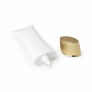 Tubo Exprimible de Plástico Blanco para Cosméticos con Tapa de Rosca para Productos de Belleza, Crema BB, Protector Solar - Product Image 2