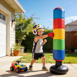 Saco de <span class=keywords><strong>Boxeo</strong></span> Inflable con Base para Juego Estable y Autónomo en Sala de Estar o Dormitorio, Precio de Fábrica - Product Image 6