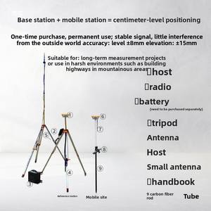 Instrument de topographie RTK Hi-Target, positionnement par satellite GPS, <span class=keywords><strong>Galileo</strong></span>/ GLONASS, mise en plan des terrains, levés topographiques - Product Image 3