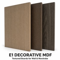 Vente directe usine Jiangsu – Panneau MDF décoratif texturé moderne E1 de 8 mm pour mur d'ambiance intérieur et armoire
