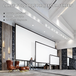 <span class=keywords><strong>Pantalla</strong></span> <span class=keywords><strong>de</strong></span> Proyección Plegable <span class=keywords><strong>de</strong></span> 150 Pulgadas, Blanca, Portátil, para Exteriores, con Marco <span class=keywords><strong>de</strong></span> Aluminio, 4K HD 16:9, Fácil <span class=keywords><strong>de</strong></span> Instalar - Product Image 2